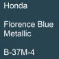 Preview: Honda, Florence Blue Metallic, B-37M-4.